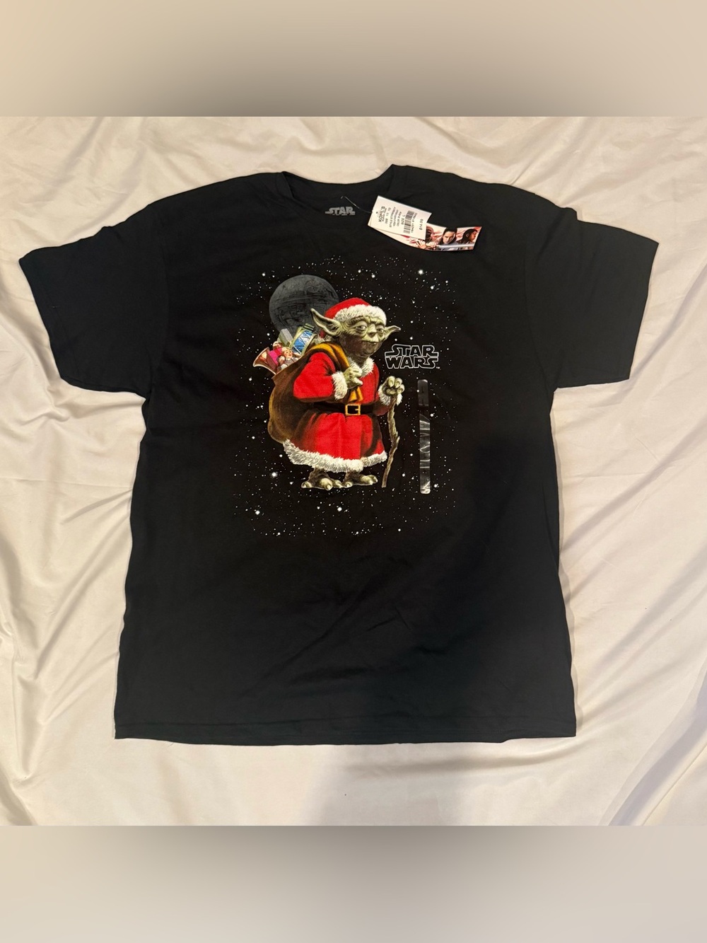 Star Wars Yoda Christmas Tshirt - Men’s L - New With Tags